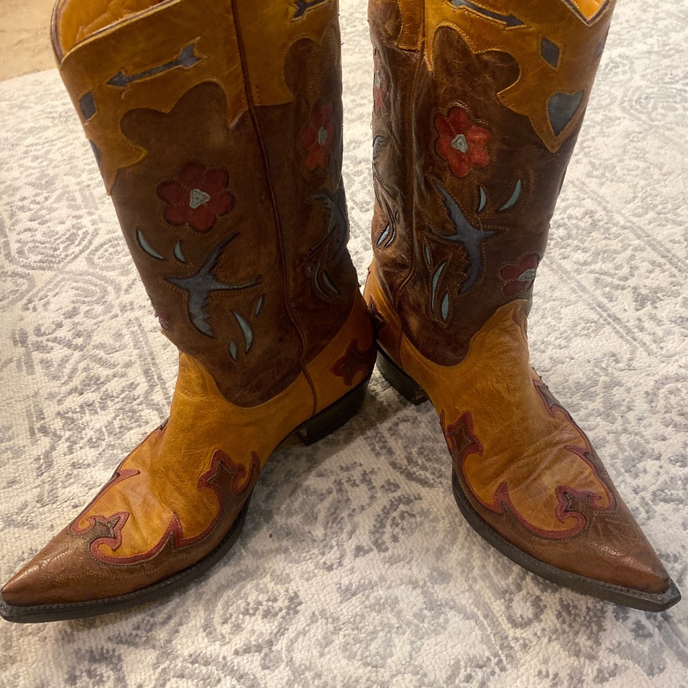 Old Gringo Multicolor Embroidered Heeled Boots